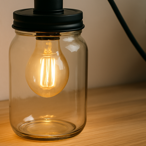Comment faire une lampe DIY à partir d’un vieux bocal (et ça fonctionne)